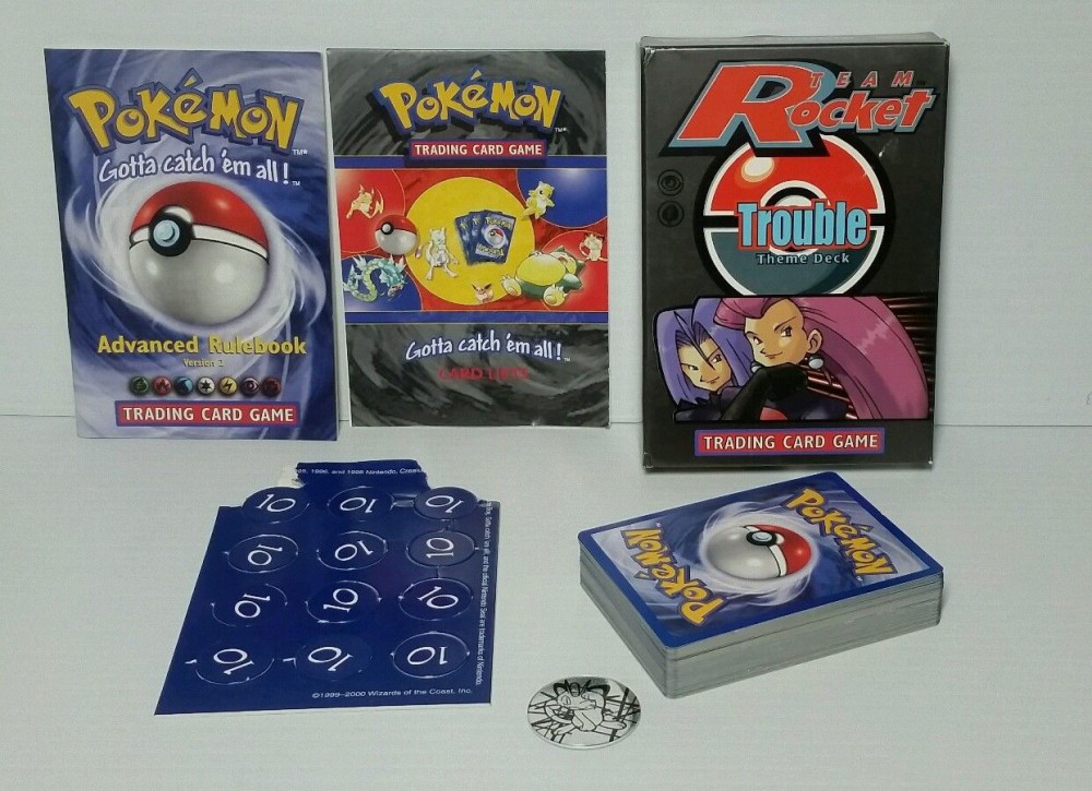 Pokemon TCG Team Rocket Trouble Theme Deck Box Set Out of the Boxx Toys