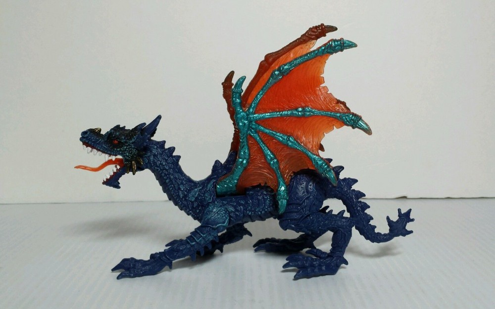 Chap Mei Blue Dragon with Flapping Wings - Out of the Boxx Toys