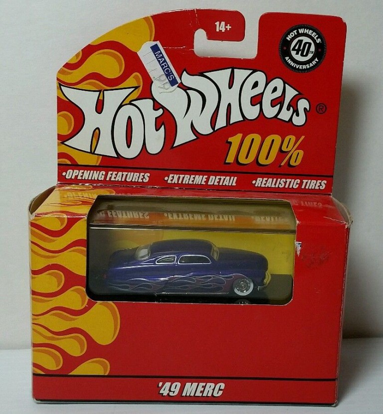 2007 Hot Wheels 100 1949 Merc Purple Collectible Diecast Car Out of
