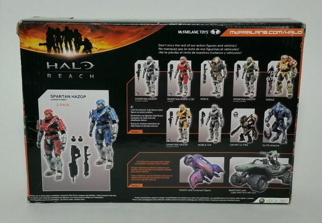 2010 Halo Reach SPARTAN HAZOP 2 Pack Red & Blue Action Figures - Out of ...