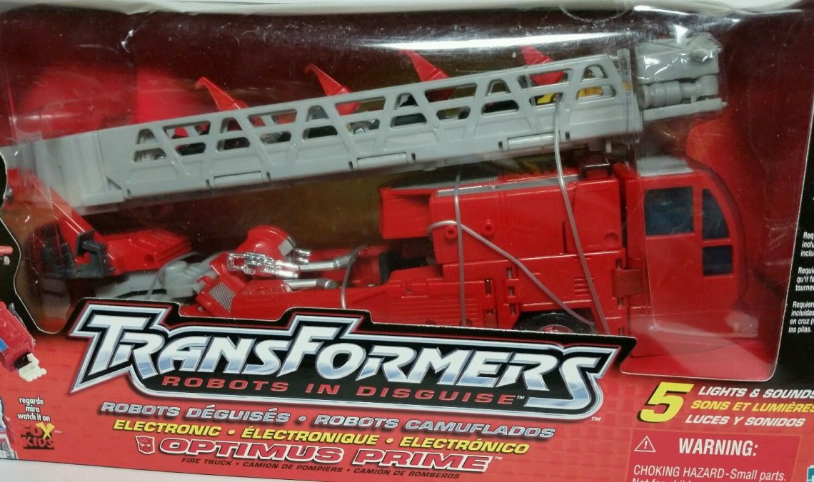 2001 Transformers Electronic Optimus Prime Fire Truck - Out of the Boxx ...