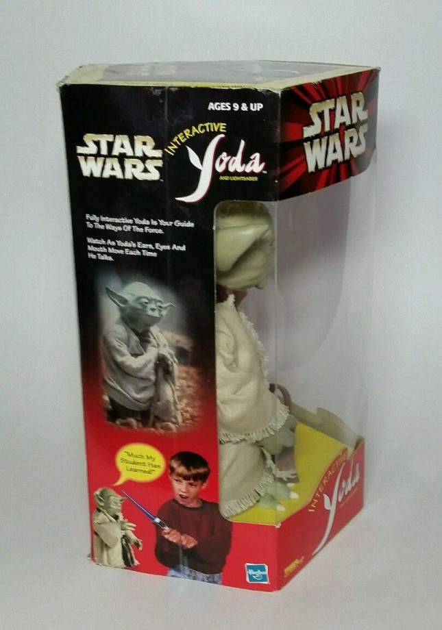 yoda interactive figure with lightsaber