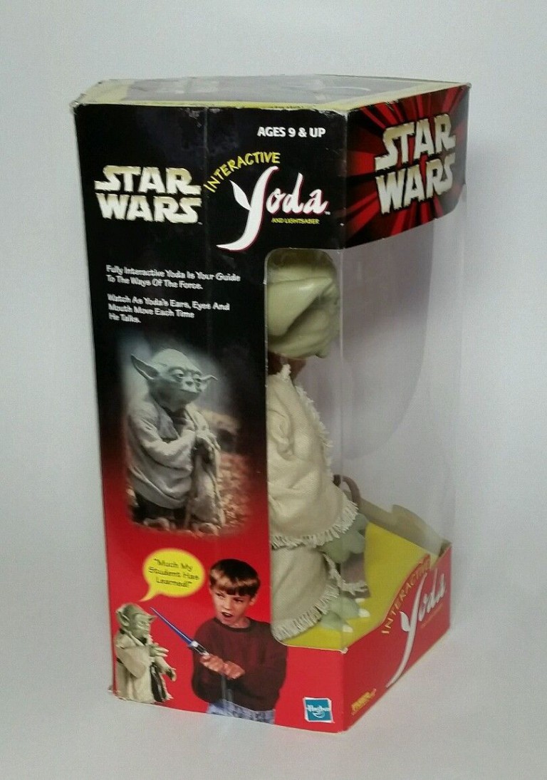 yoda interactive figure with lightsaber