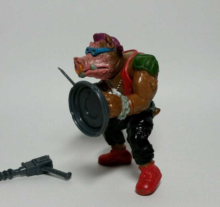 Vintage 1988 Teenage Mutant Ninja Turtlescomplete Bebop Action Figure 