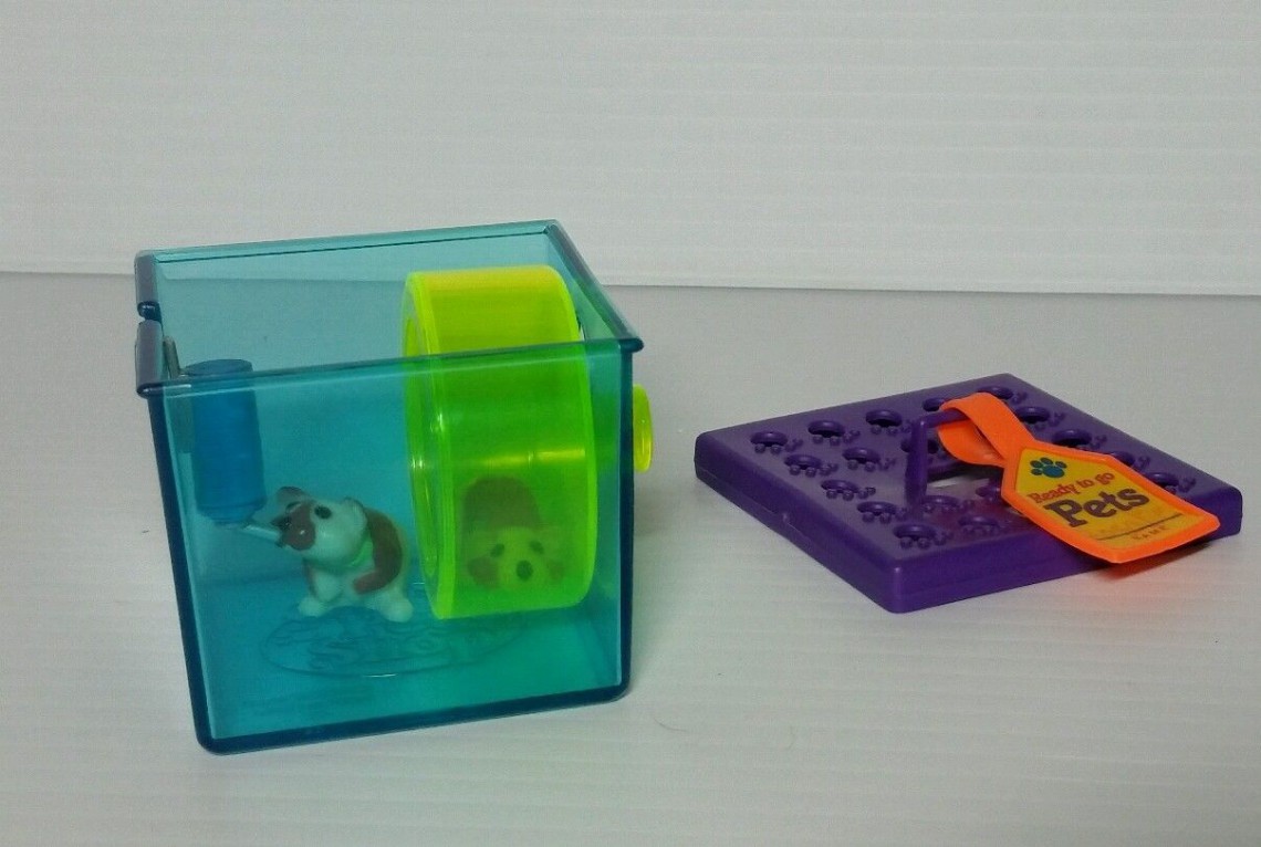 Vintage 1993 Kenner Littlest Pet Shop Complete Ready to Go Pets Busy