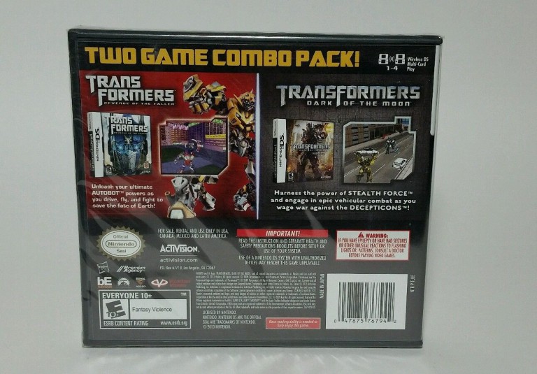 Nintendo DS Transformers Ultimate Autobots Edition 2 Game Combo Pack Out of the Boxx Toys