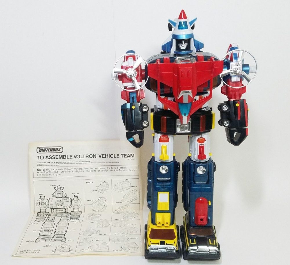 Vintage 1984 Matchbox Voltron Strato, TurboTerrain, Flight Fighter 15